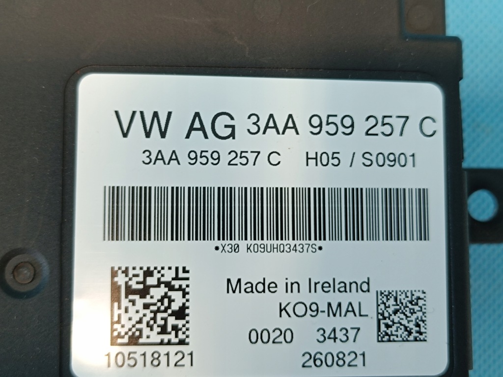 фото №11, Vw arteon liftback 2,0 tdi 2022r модуль блок управления сиденье водителя 3aa959257c