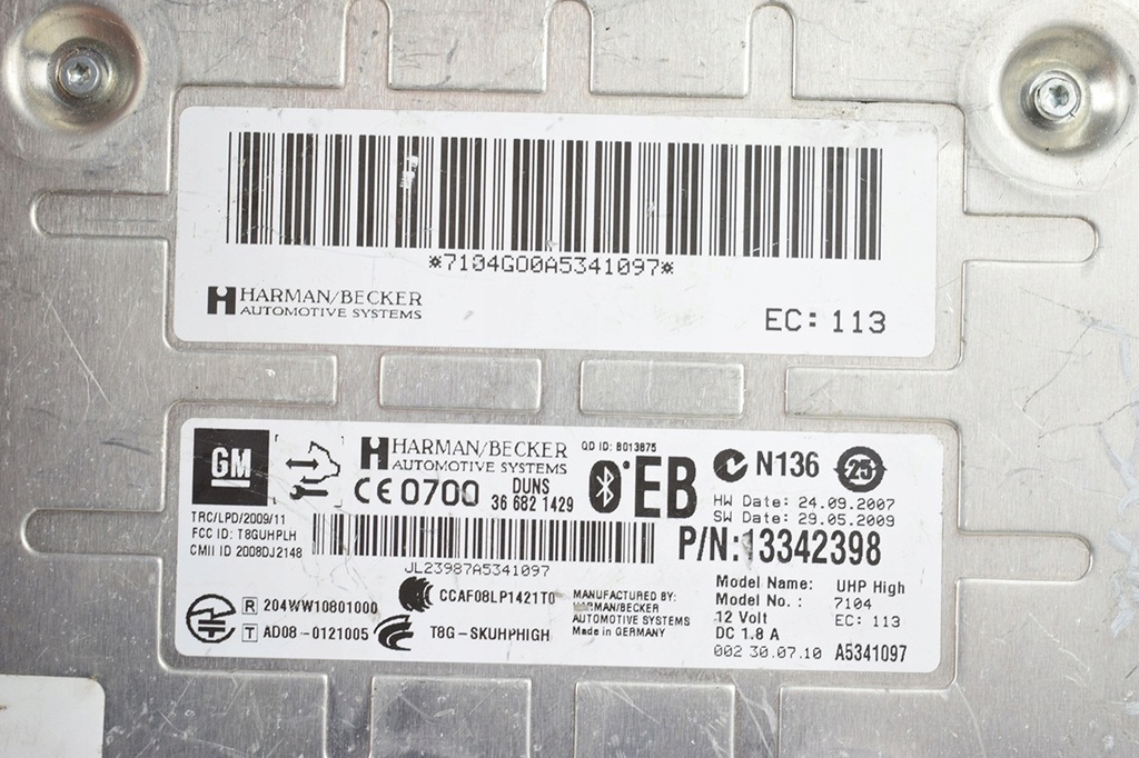 фото №5, Модуль блок керування bluetooth opel insignia 13342398