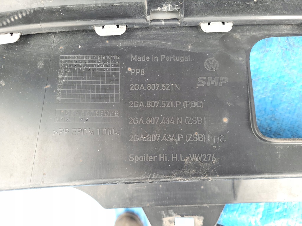 фото №11, Vw t-roc | бампер спойлер диффузор задняя задний 2ga807521n | 0743