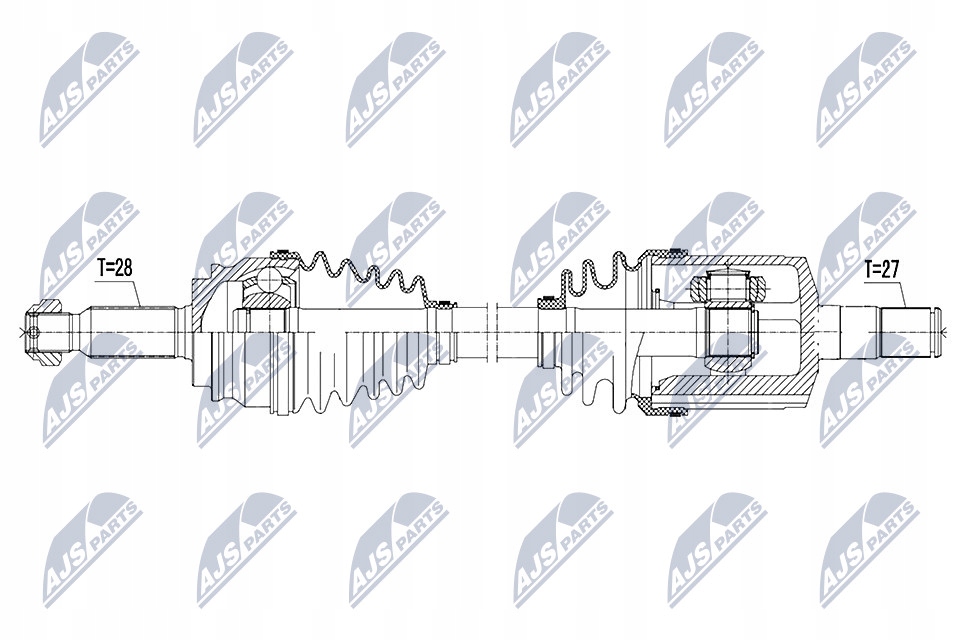 фото №2, Npw-ch-052 nty привідний вал привідна jeep compass/patriot