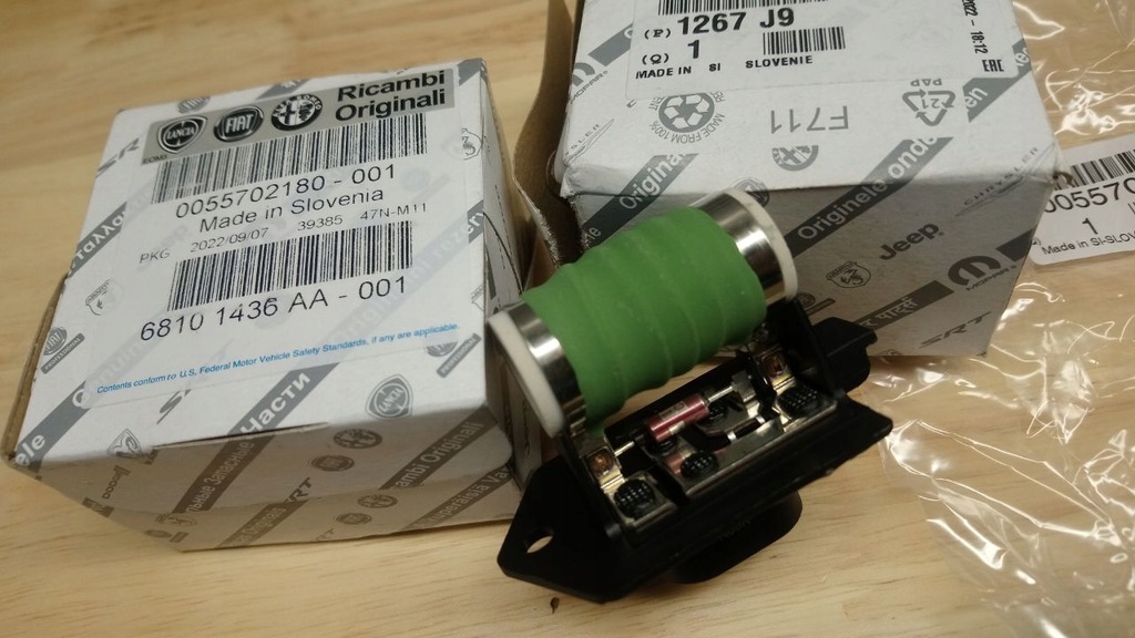 фото №1, Резистор вентилятора