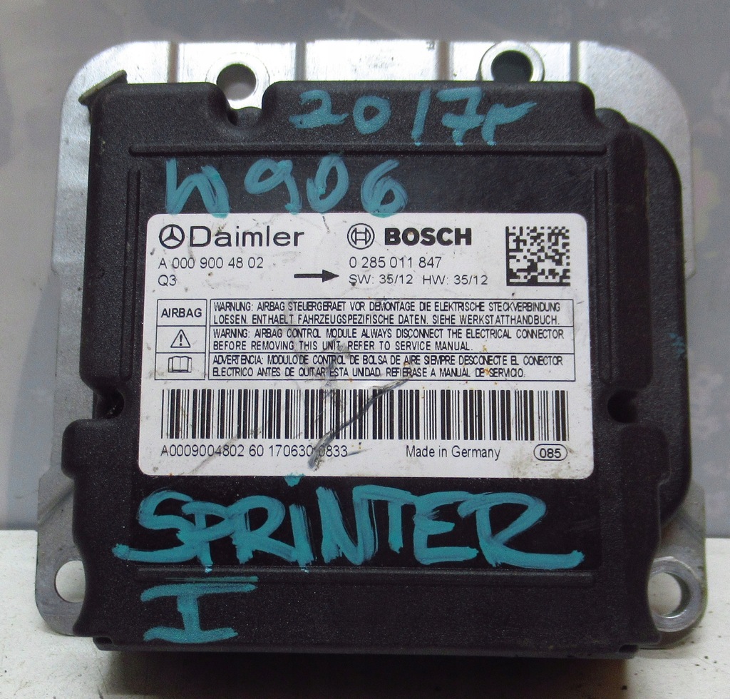 фото №1, Sprinter 906 2.2 cdi модуль датчик подушка безопасности