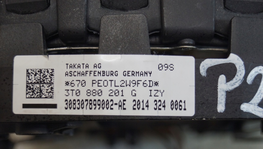 фото №12, Подушка безопасности водителя skoda superb ii 3t0880201g