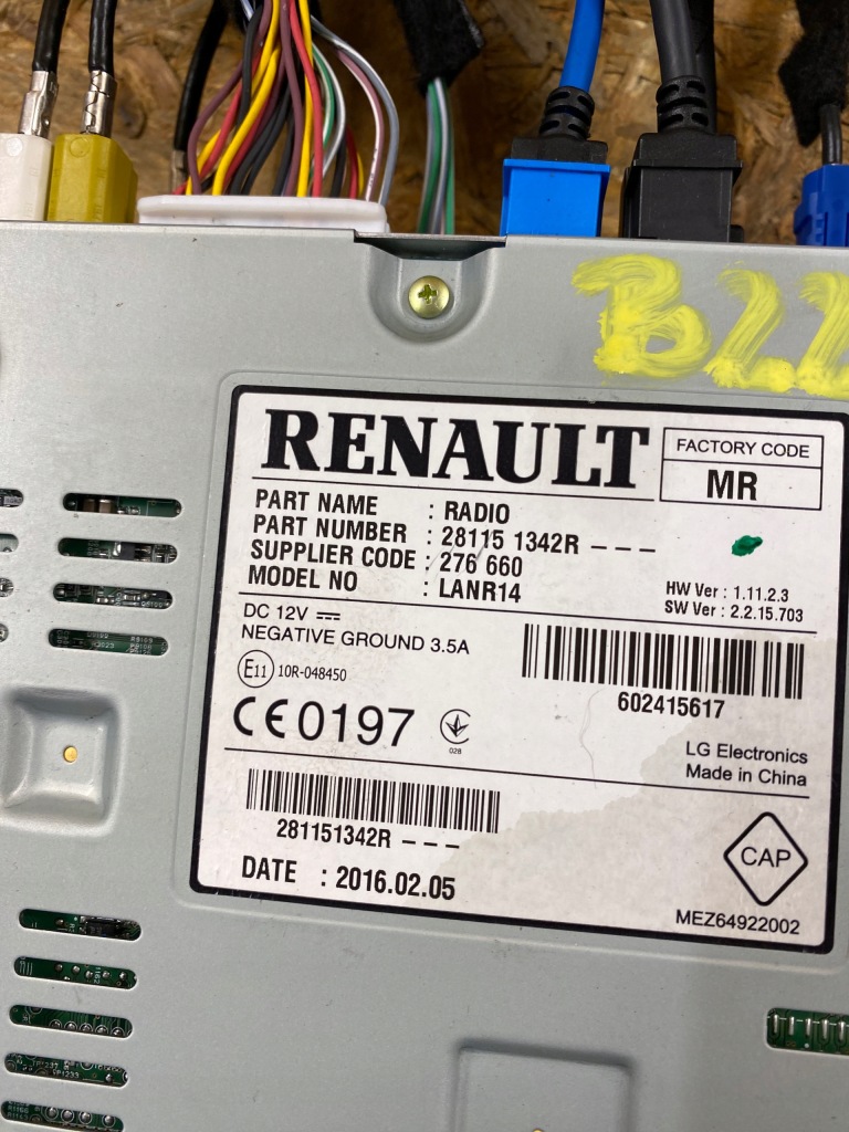 фото №2, Renault радио модуль навигации 281151342r