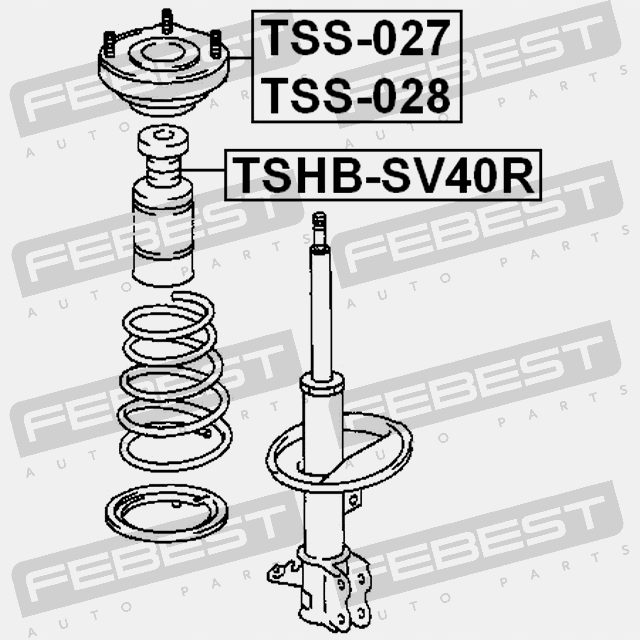 фото №4, Защита амортизатора заднего febest tshb-sv40r