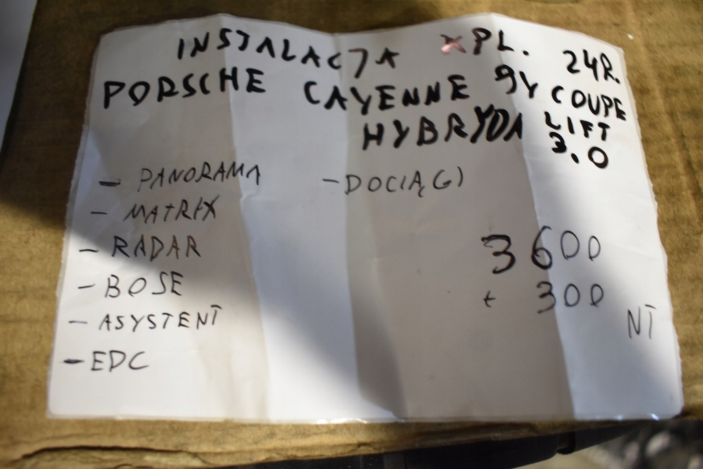 фото №7, Idealna электропроводка kpl. porsche cayenne 9y 3.0 coupe гибрид lift 24r. 1