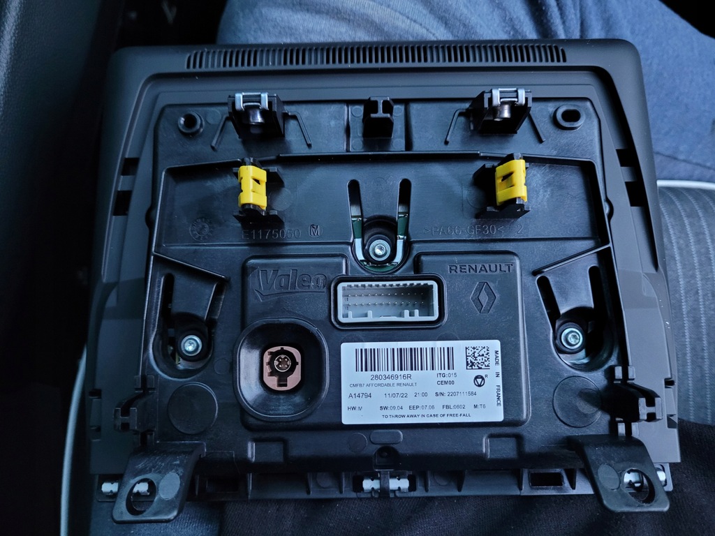 фото №3, Дисплей экран renault clio v 5 280346916r