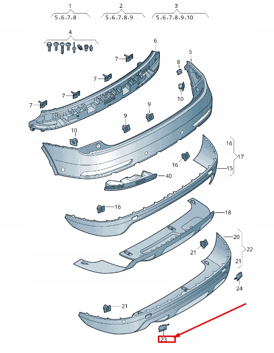 фото №1, Audi q3 8u rear left бампер tow eye cover 8u0807441ggru original