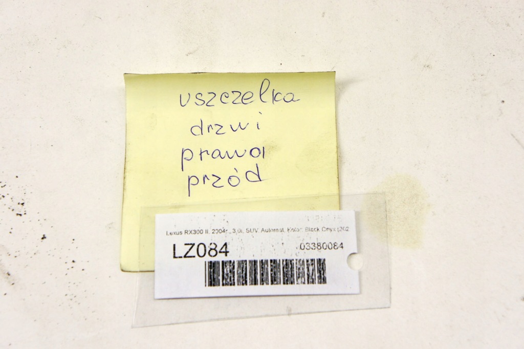 фото №5, Lz084 lexus rx ii прокладка двері правий перед