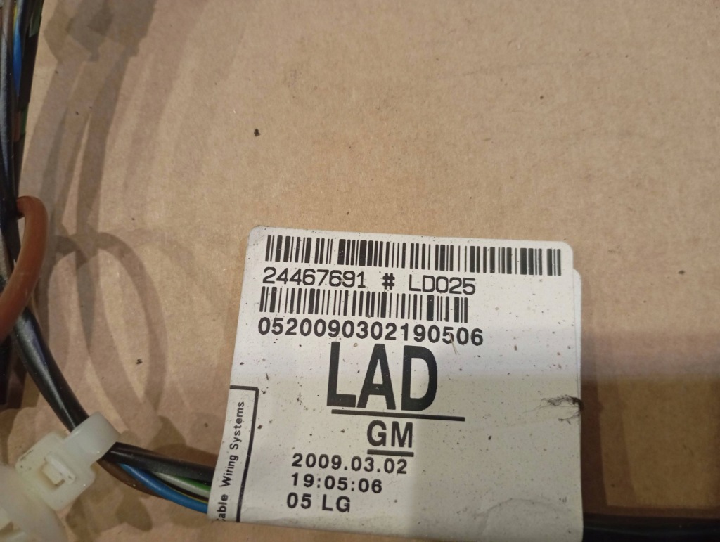 Джгут кришки багажника opel astra h універсал 24467700 24467691 Зі Шроту