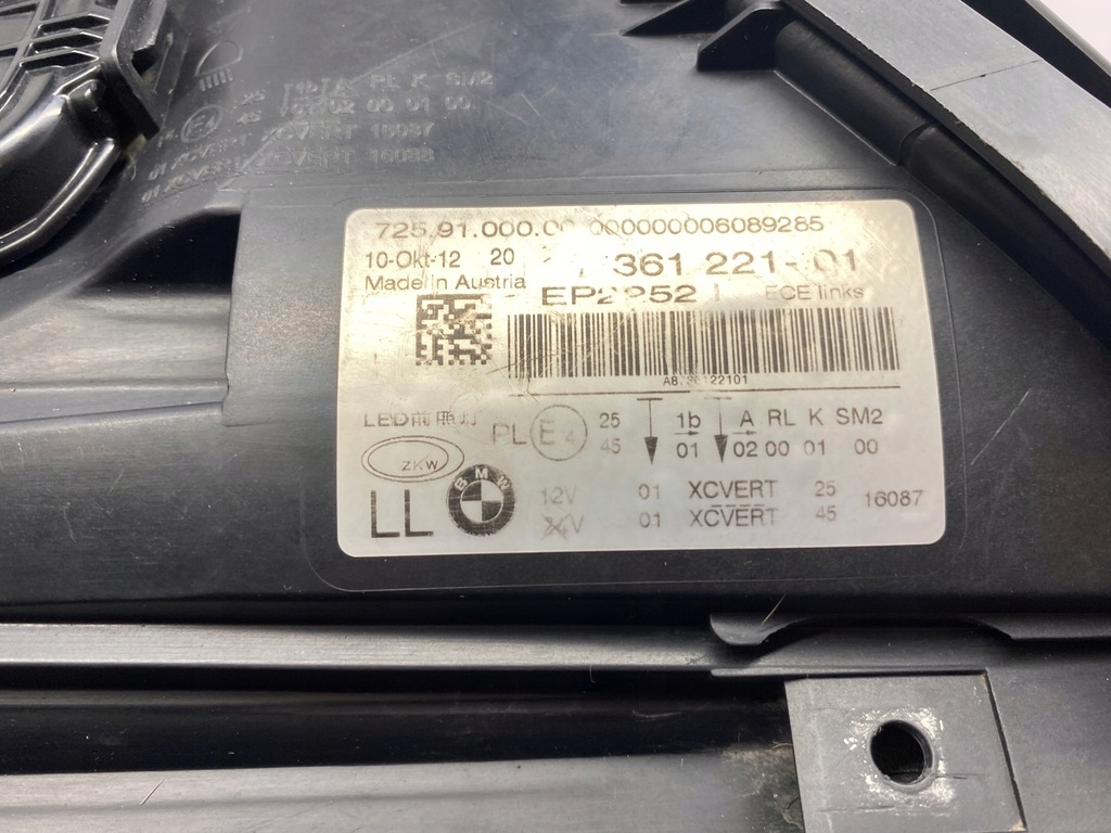 фото №7, Bmw 7 f01 f02 лампа адаптивный led левая 7361221