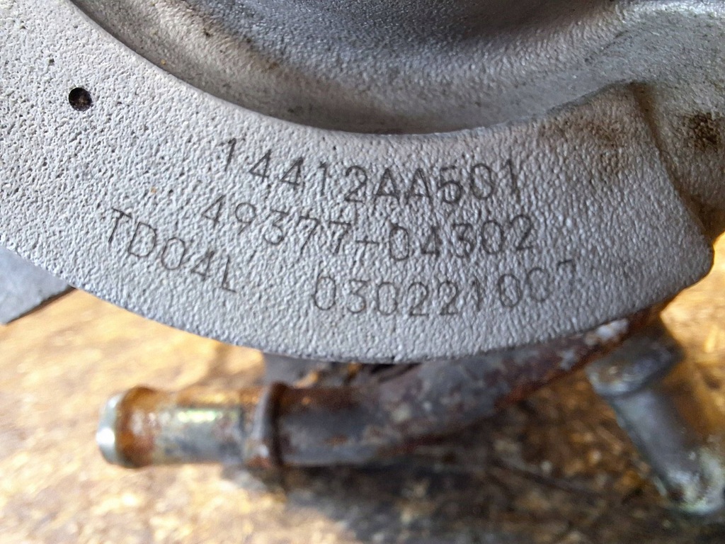 фото №8, Турбонагнітач 49377-04302 14412aa501 subaru impreza ii gd wrx 2.0t 225km