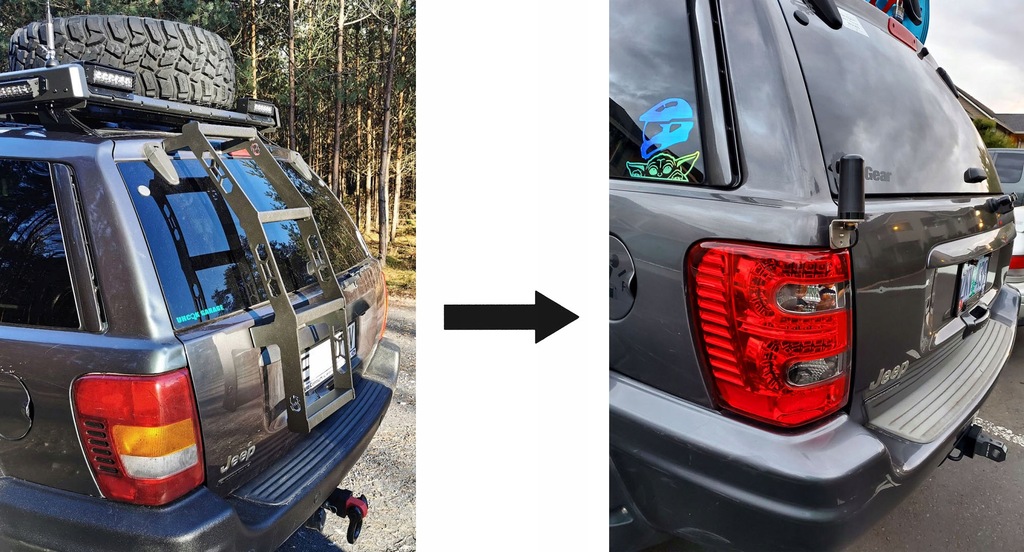 фото №11, Jeep grand cherokee wj wg 98-05 лампы светодиодный задняя задние led red красные