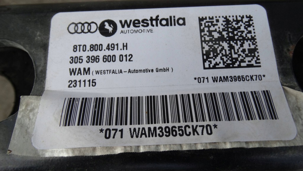 фото №7, Hak буксировочный 8t0800491h audi a5