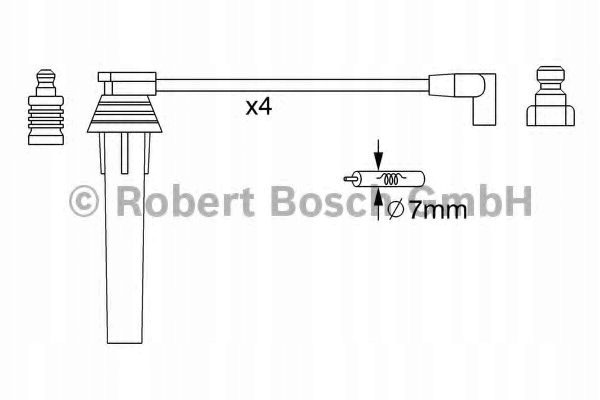 фото №14, Набор трубопровод зажигания bosch 986 357 270