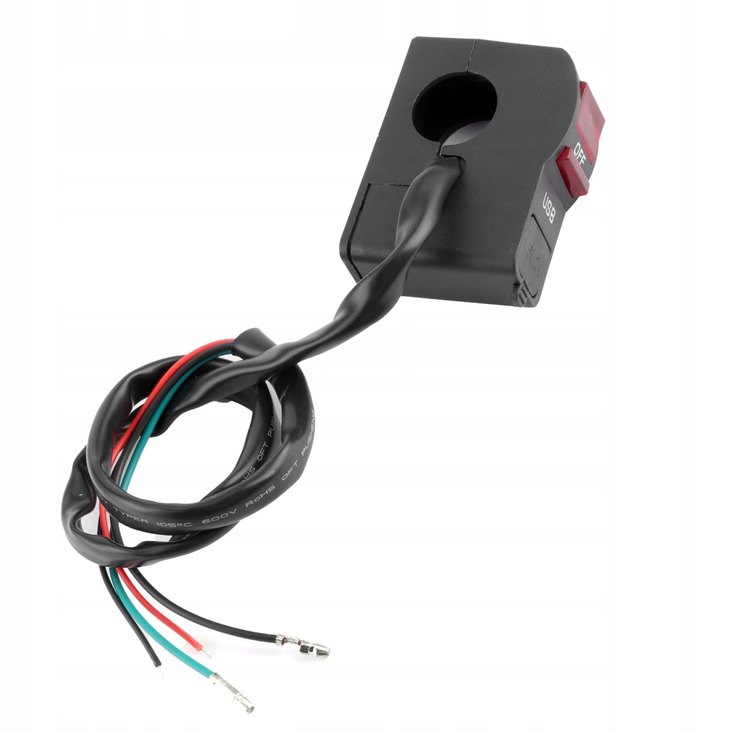 фото №5, Кнопка вмикання i wyłączania фари motocyklowych 5v 2a з зарядний пристрій