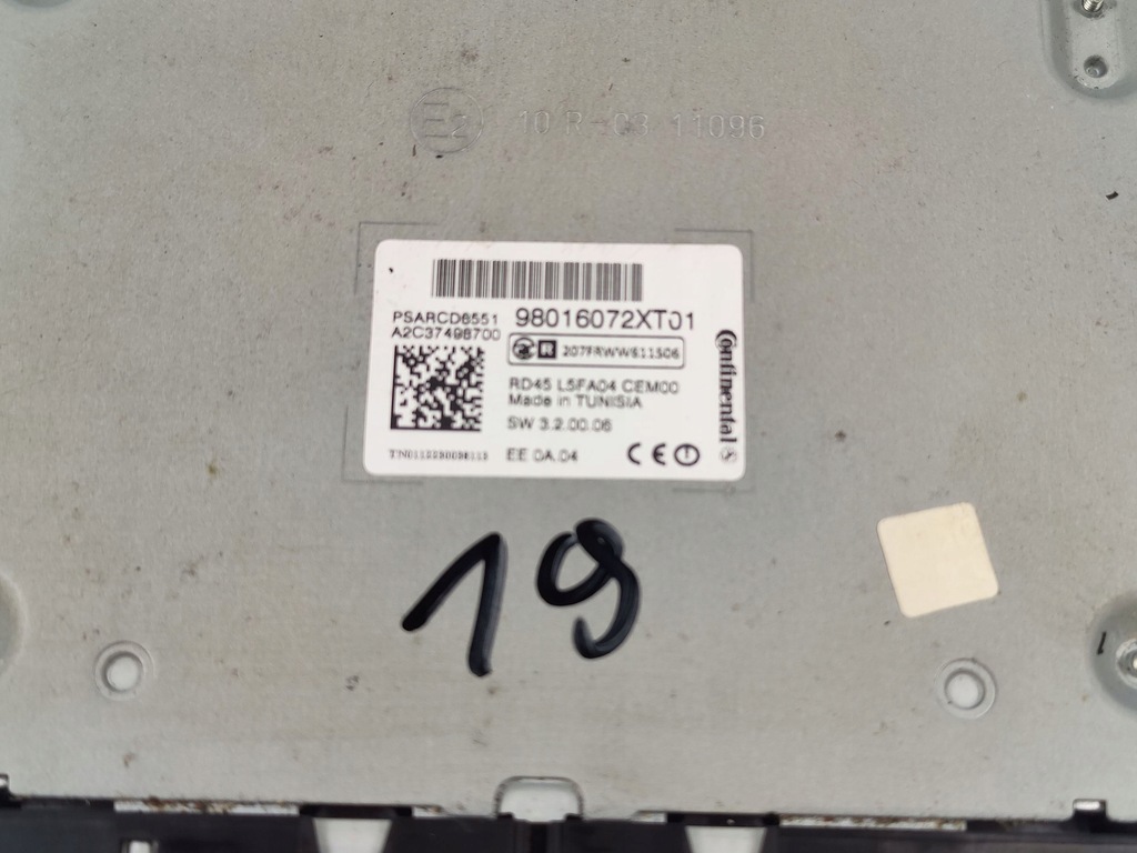 фото №5, Peugeot 3008 5008 радіо 98016072xt