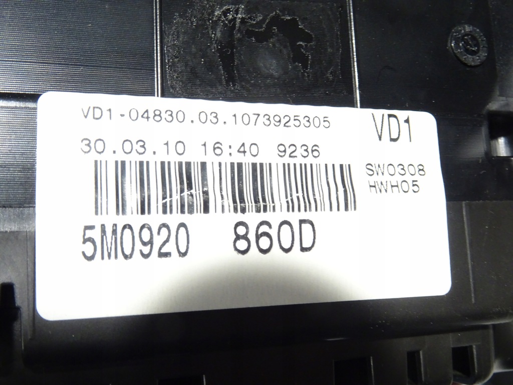 фото №9, Бортовой компьютер счетчик набор vw golf vi 6 plus + 5m0 1.4 tsi caxa 220397 km