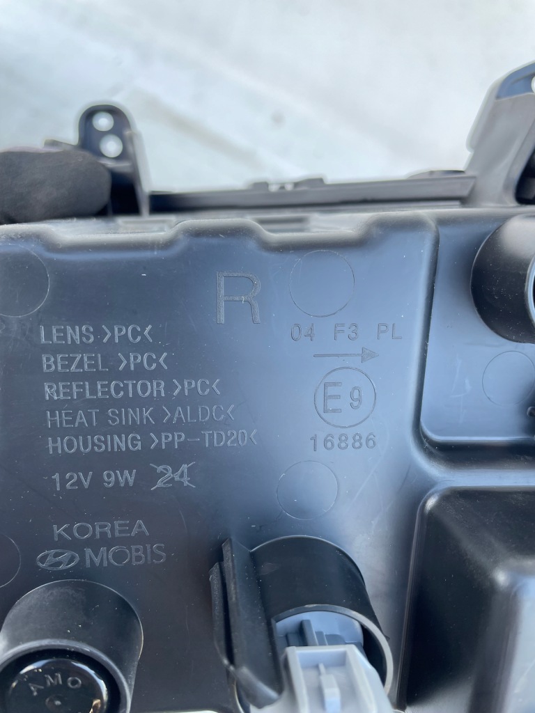 фото №10, Santa fe iv 18-20 протитуманна фара правий led drl оригінал