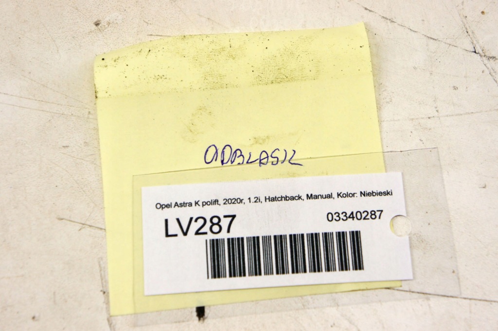 фото №6, Lv287 opel astra k v відбивач бампера правий задня