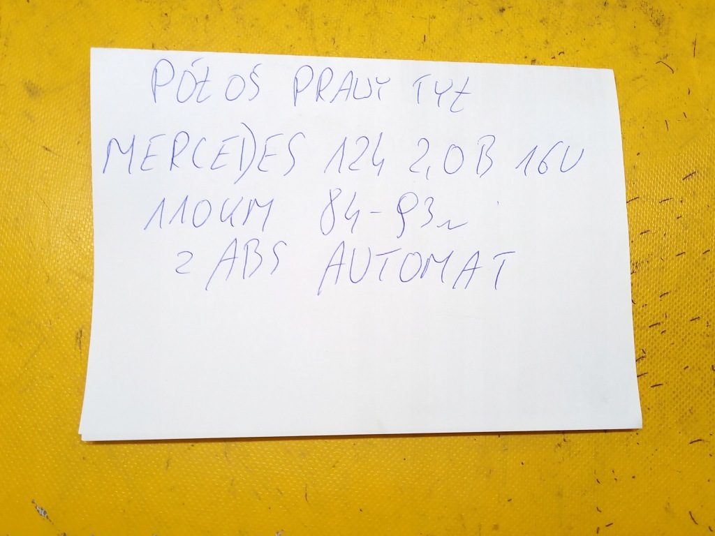 Приводной вал правая задняя mercedes 124 2,0b 84-93r автоматическая коробка передач Доставка