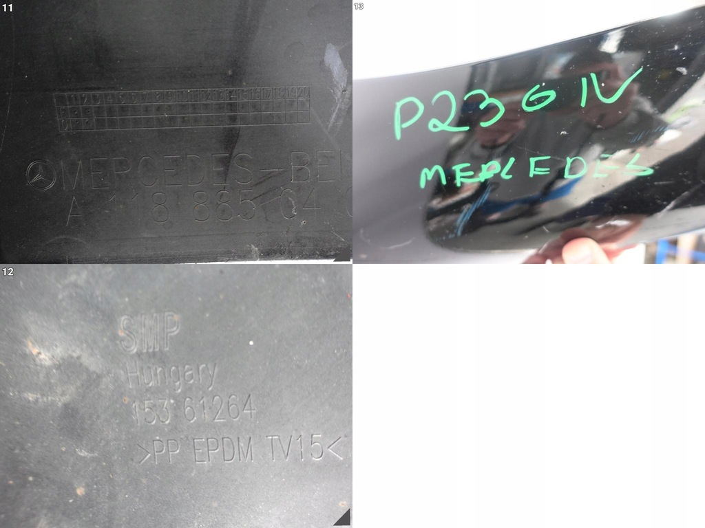 фото №12, Mercedes cla cla45 cla35 x118 c118 amg бампер диффузор спойлер задняя