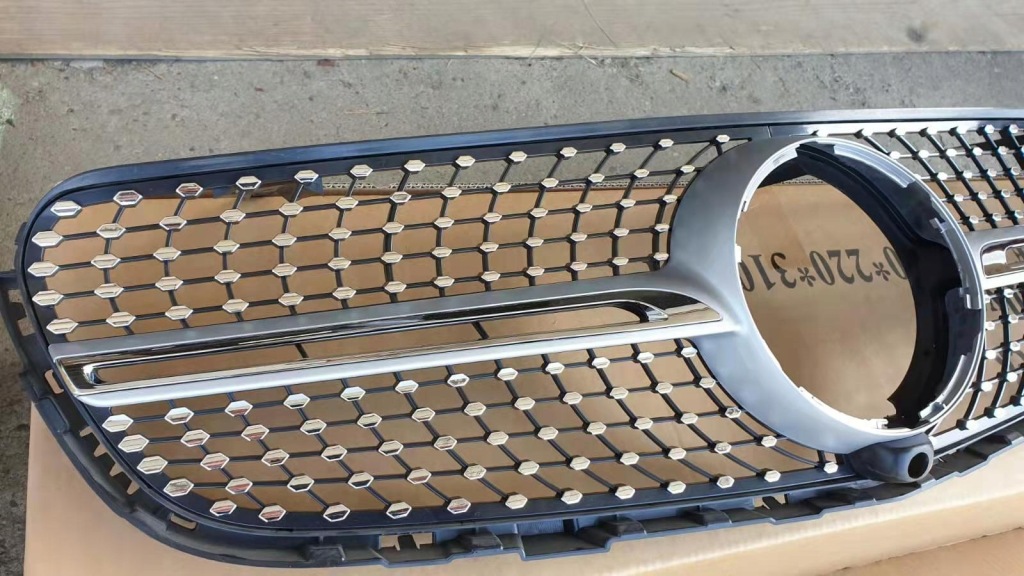 фото №5, Решётка радиатора mercedes glc x253 16-19 diamond чёрный