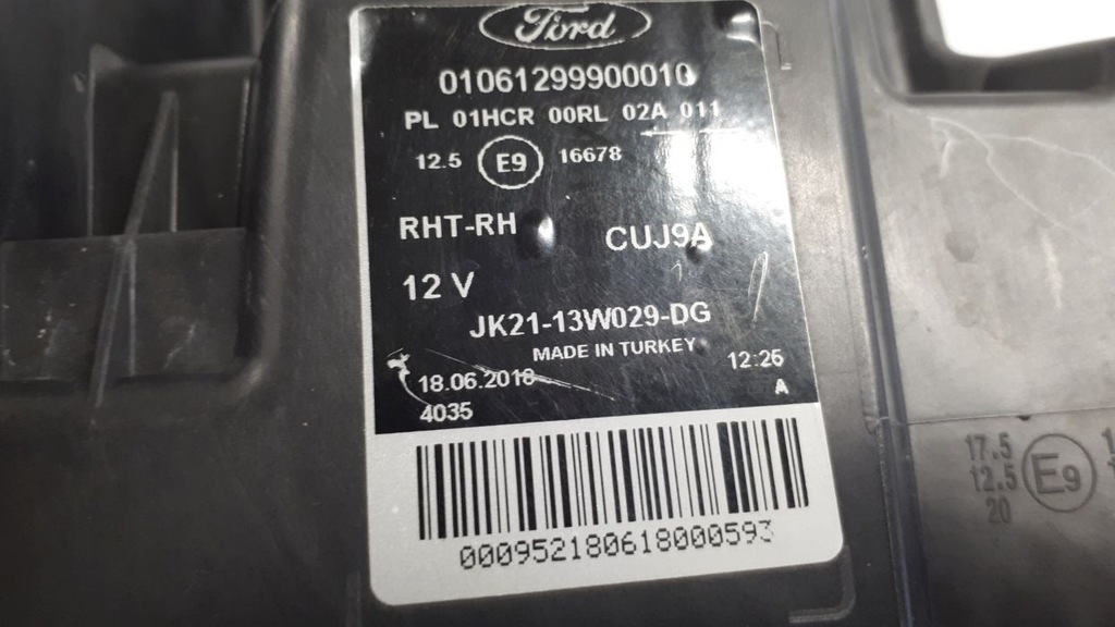 фото №11, Ford transit custom led лампа правая перед