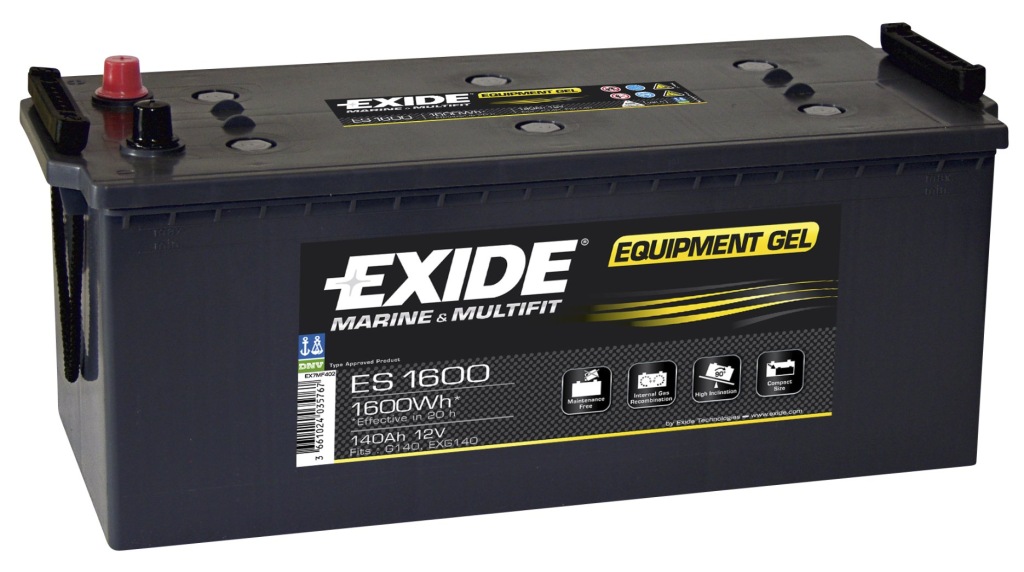 фото №1, Аккумулятор exide exide es 1600 140ah 1600wh 900a