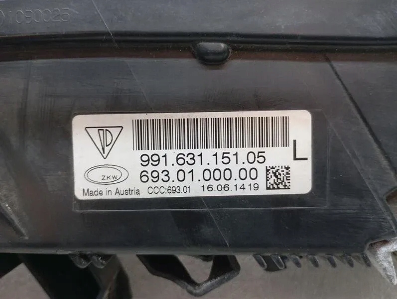 фото №10, Porsche 911 991 лампа протитуманна ліва передня 99163115105 лампа przeci