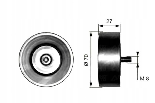 Купити Gates ролик напрямна ремінь bmw 3 e46 5 e60 5