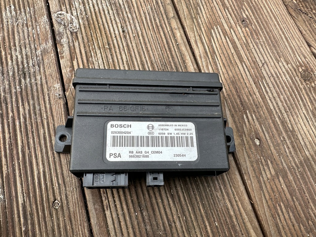 фото №1, Модуль pdc peugeot partner 08-22 9663821680