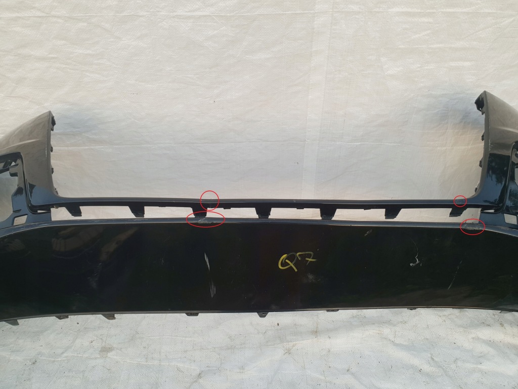 Audi q7 ii 4m0 s-line 15-19 бампер перед передний pdc омыватель Оригинал