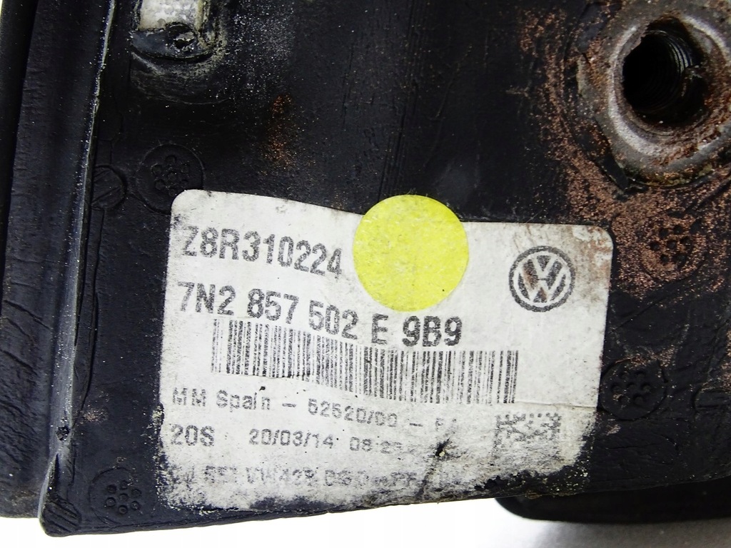 фото №10, Зеркало наружное дверь правое seat alhambra 7n lc9x 9 pin