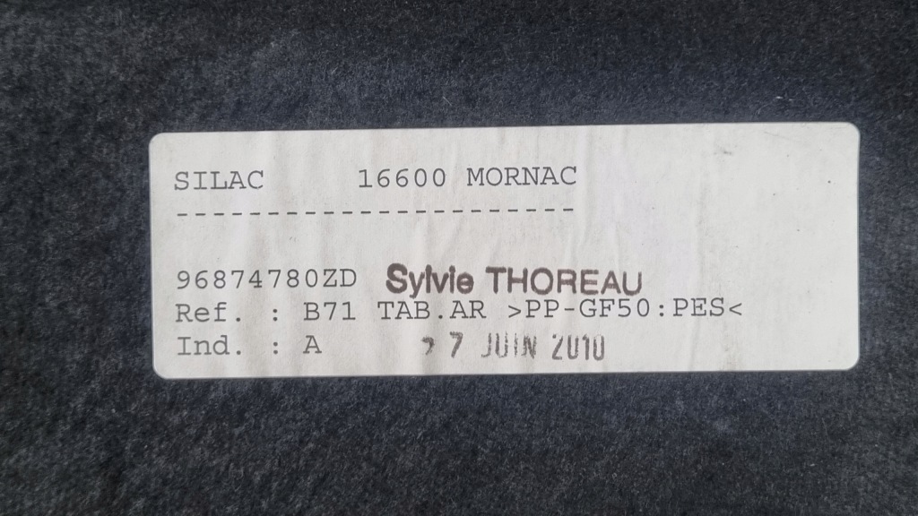 фото №10, Полиця багажника задня citroen c4 ii b7 96874780zd