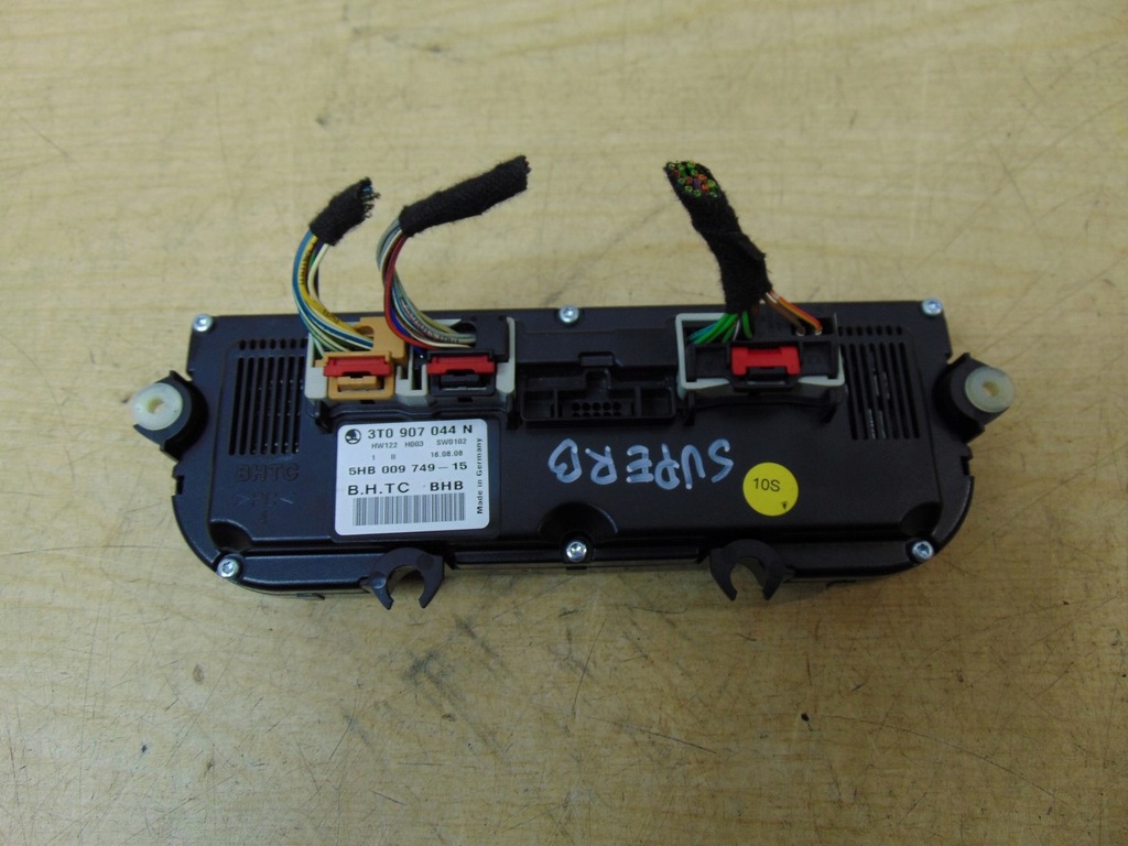 фото №6, Панель управление кондиционера skoda superb ii 3t0907044n europa