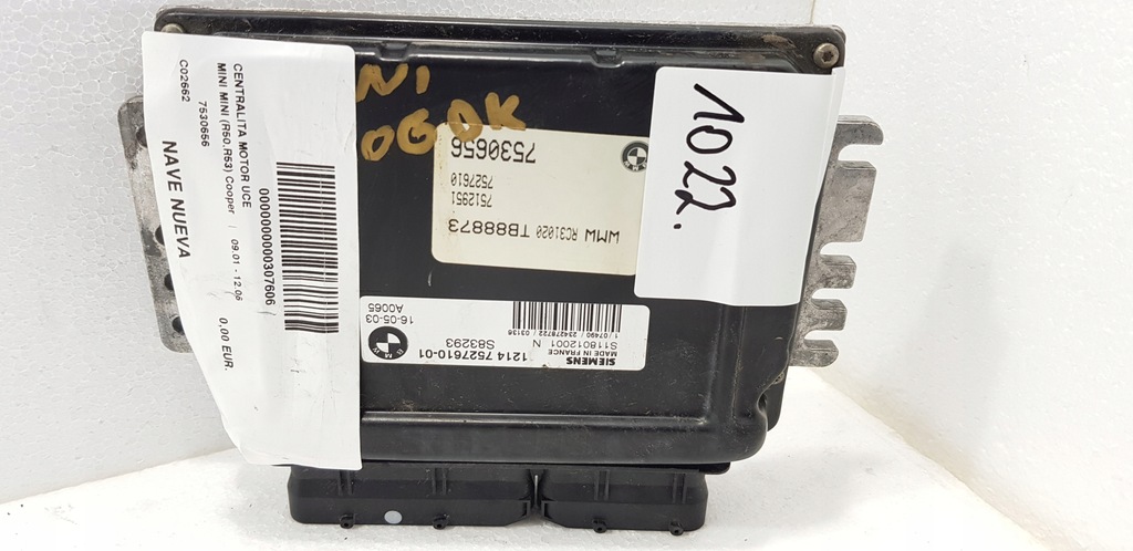 фото №1, Mini cooper r50 r53 1.6 бортовий комп'ютер двигуна #1022