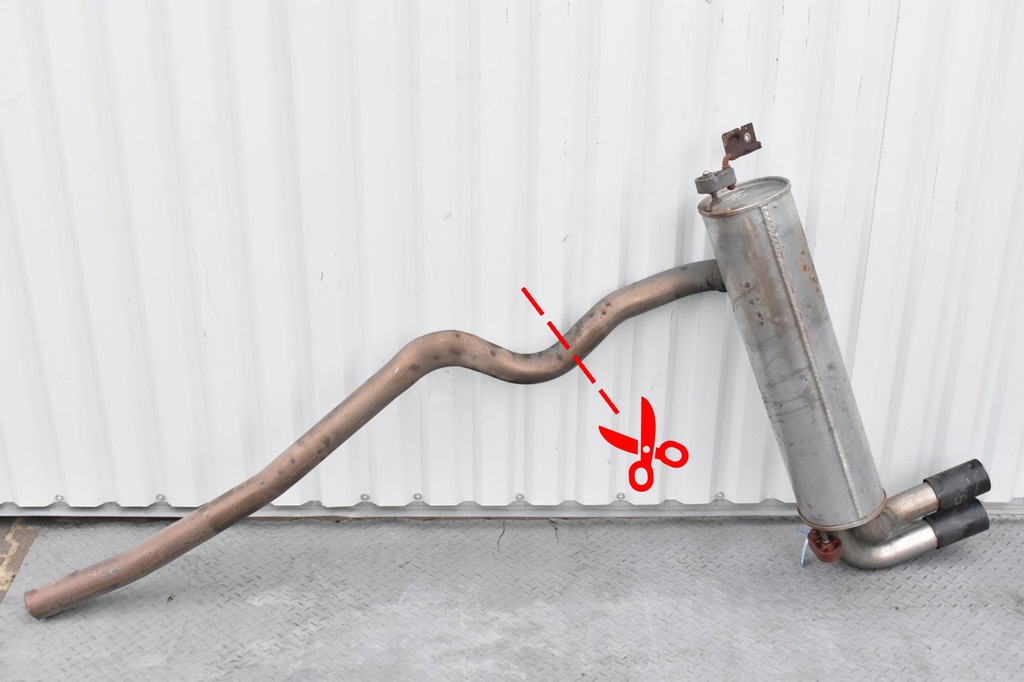 фото №1, Гаситель конечный выхлоп корпус труба bmw f22 f23 2.0 дизель b47