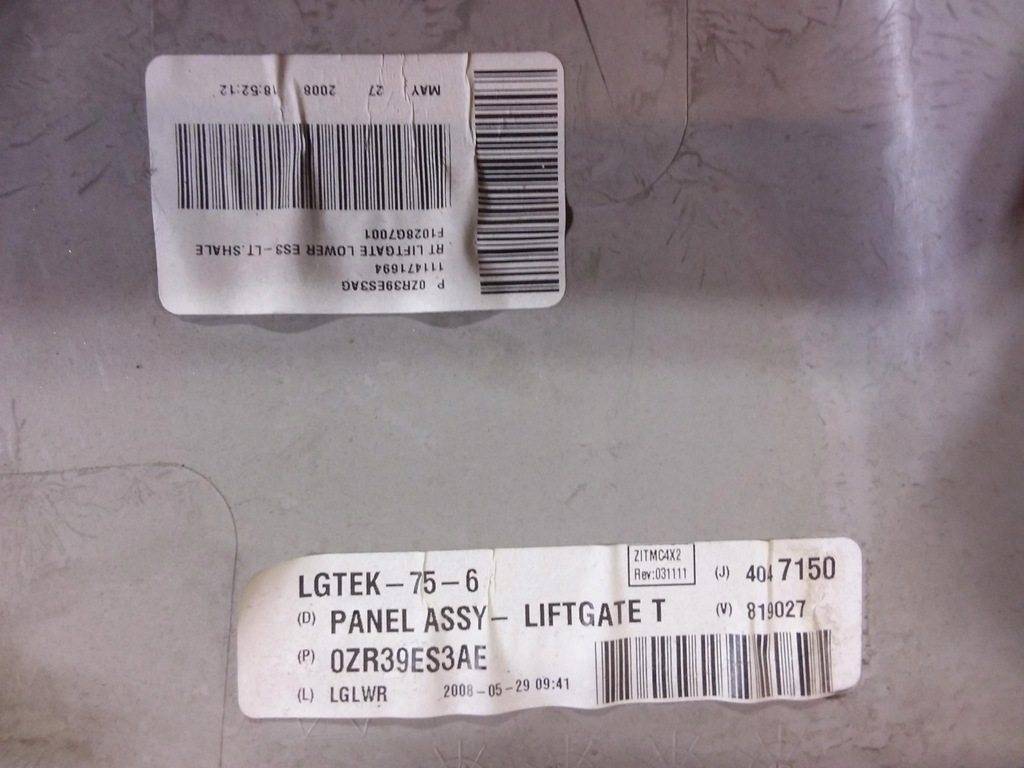 фото №5, Chrysler town country v обивка крышки багажника