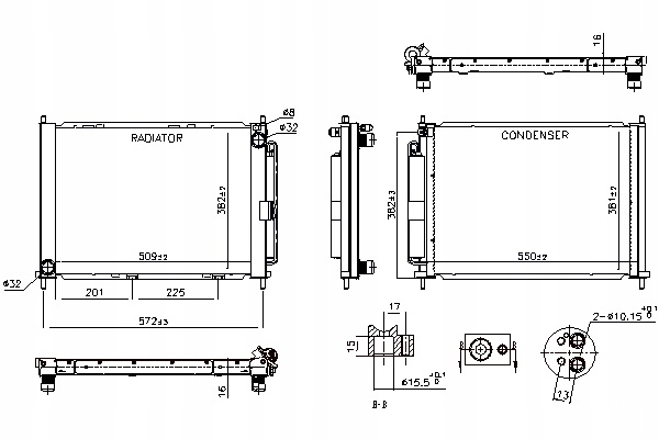 фото №2, Конденсатор кондиціонера renault twingo ii wind 1.2 1.5 #petrolhead pro+ kit5