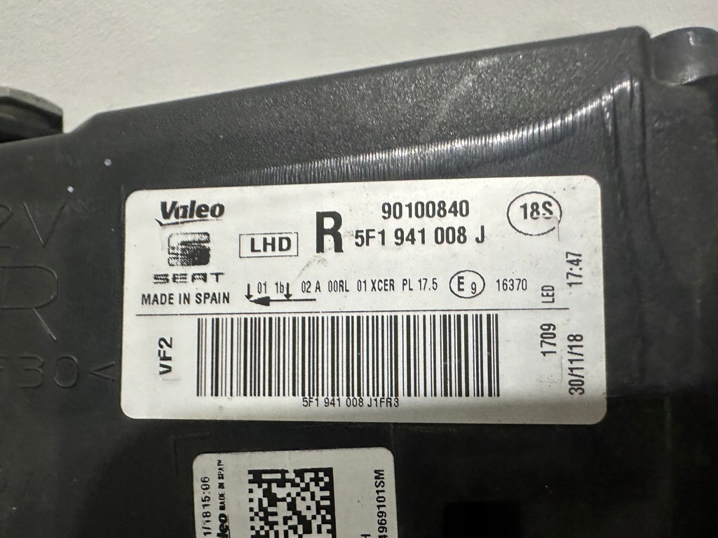 фото №12, Seat leon iii lift лампа правая full led europa 5f1941008j