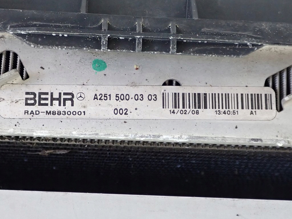 Комплект радиатор воды кондиционер вентилятор mercedes ml w164 3.0 cdi 08r Оригинал