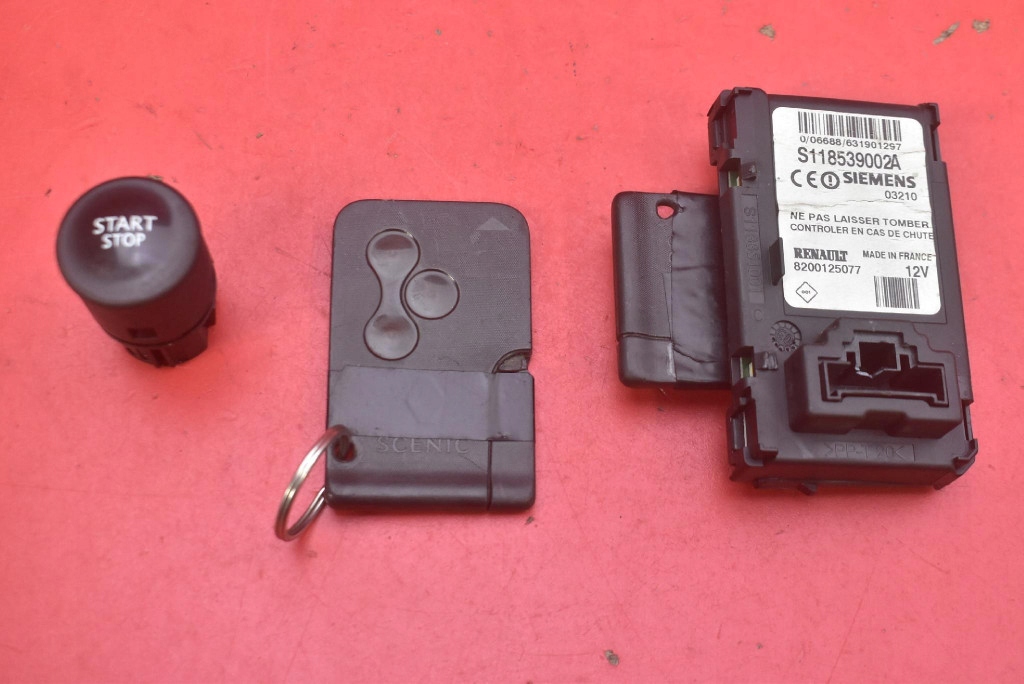фото №1, Замок запалювання ключ кнопка кнопка старт/стоп 8200125077 renault megane scenic 2 ii