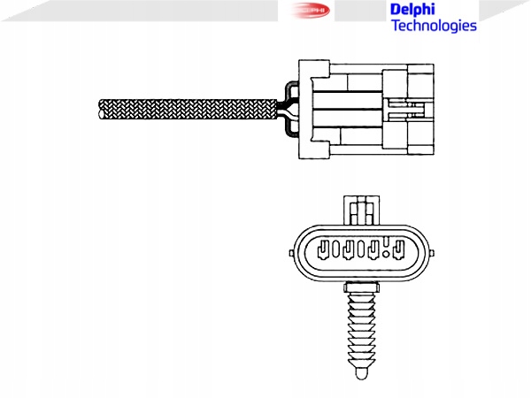 Delphi es20135-12b1 датчик лямбда-зонд с Разборки