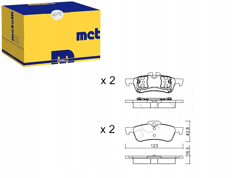 фото №1, Metelli 22-0556-0 набір гальмівних колодок гальмівних, гальма дискові