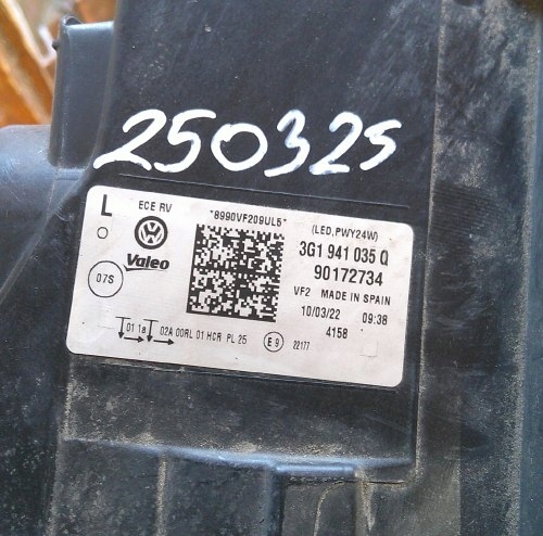 фото №11, Vw passat b8 lift 3g ліва ліва передня лампа full led 3g1941035q