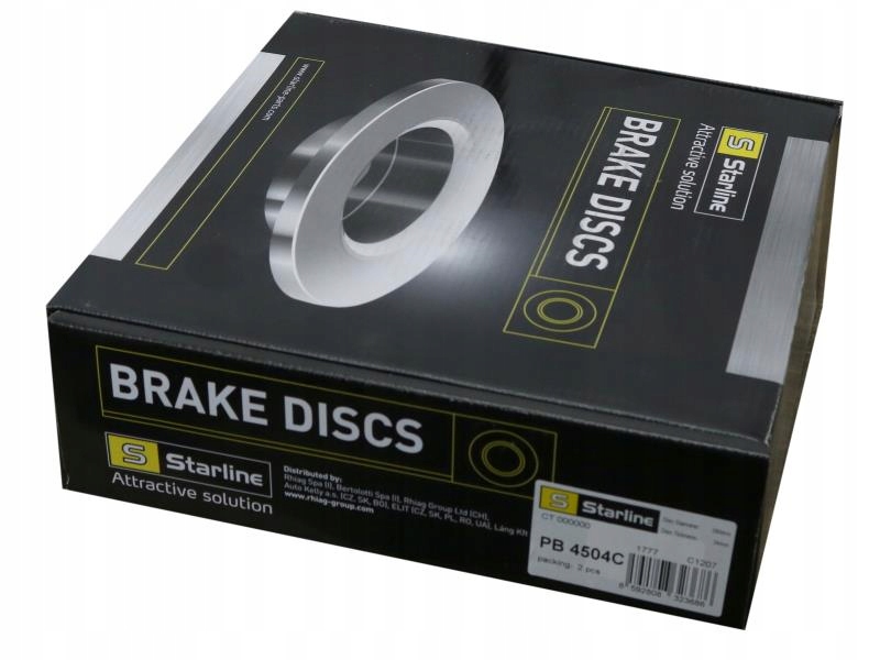 фото №1, Starline 2 x диск тормозная renault megane iii,