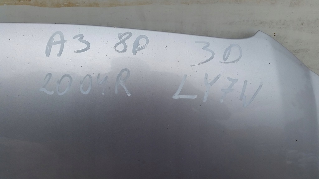 фото №6, Капот передняя audi a3 8p ly7w 2004r