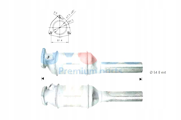 фото №1, Oyodo каталізатор seat vw