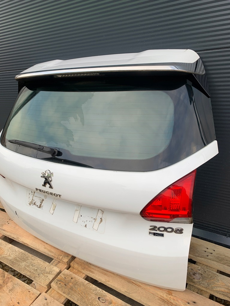 фото №7, Peugeot 2008 i кришка багажника багажника комплектна білий